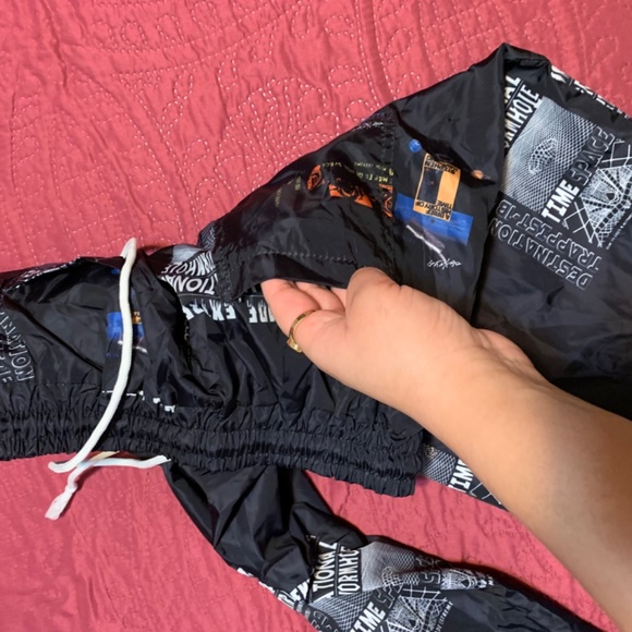 Letter Graphic Drawstring Pants - Picture 4 of 11